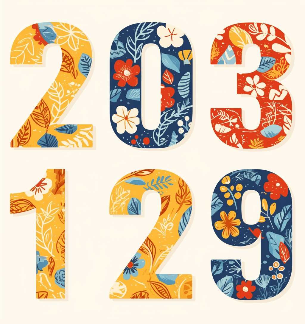 Geo Number 462 original repeating artwork