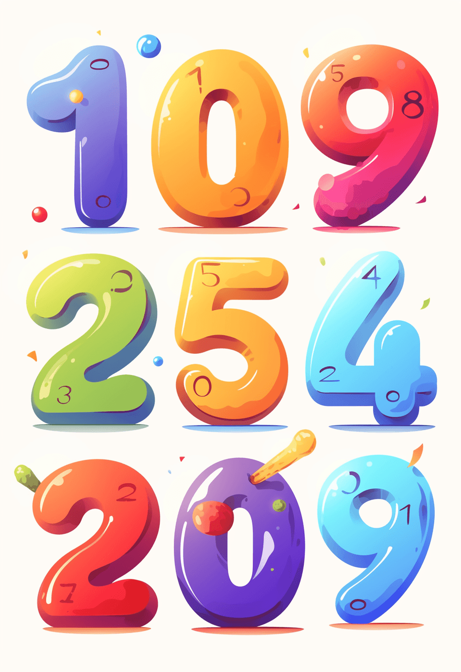 Geo Number 190 original repeating artwork