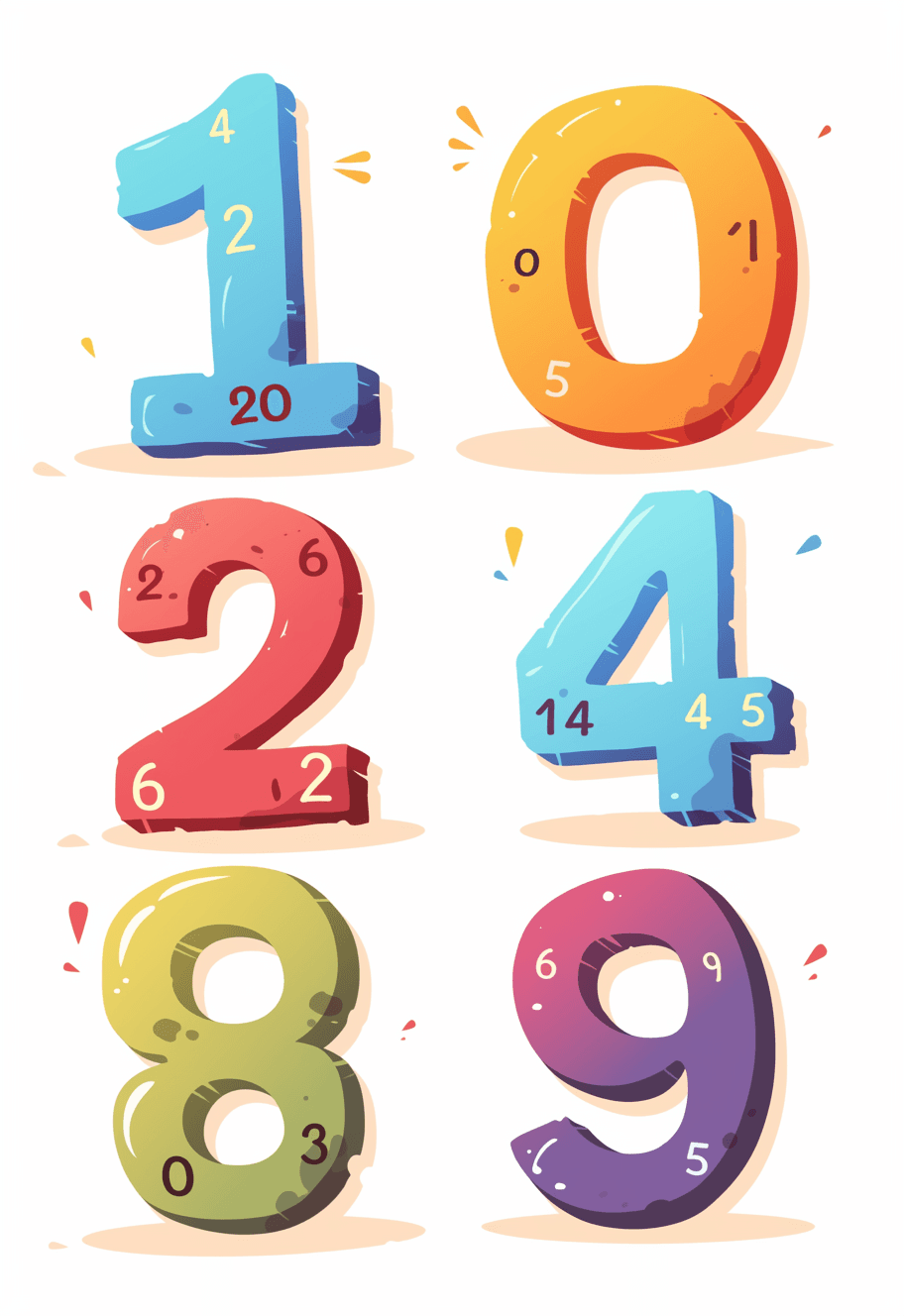 Geo Number 204 original repeating artwork