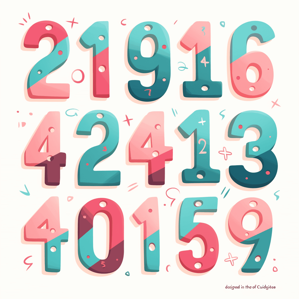 Geo Number 347 original repeating artwork