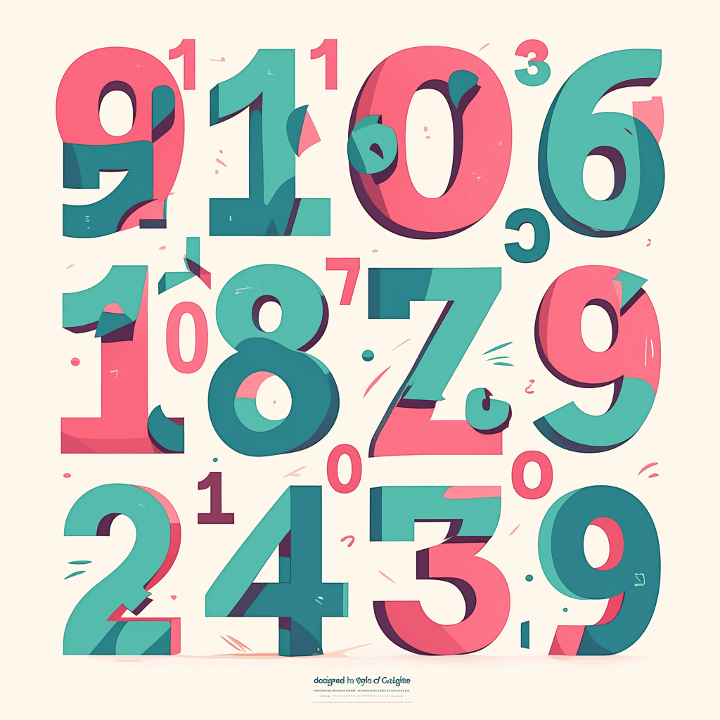 Geo Number 132 original repeating artwork