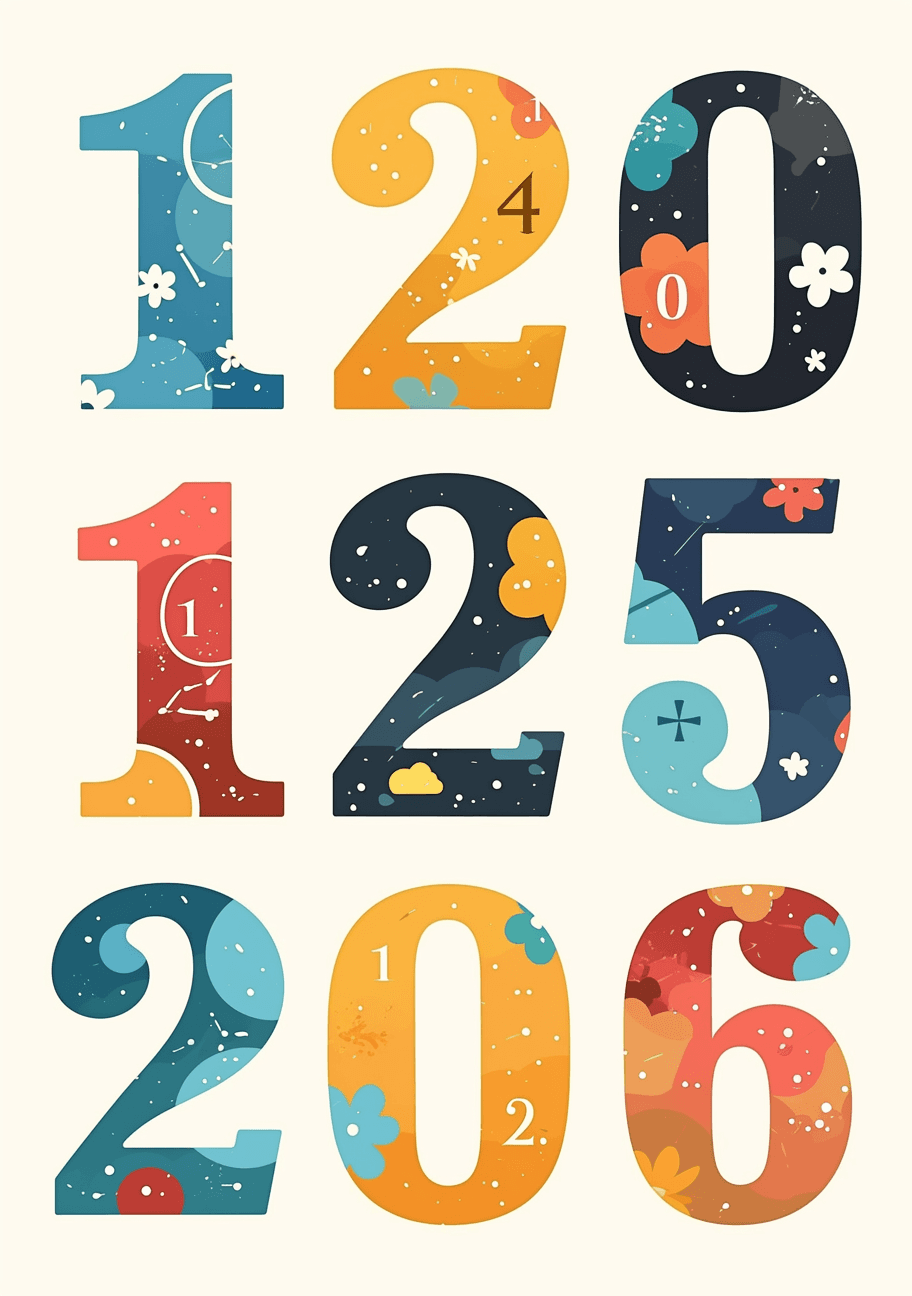 Cartoon Cartoon Number 009 original repeating artwork