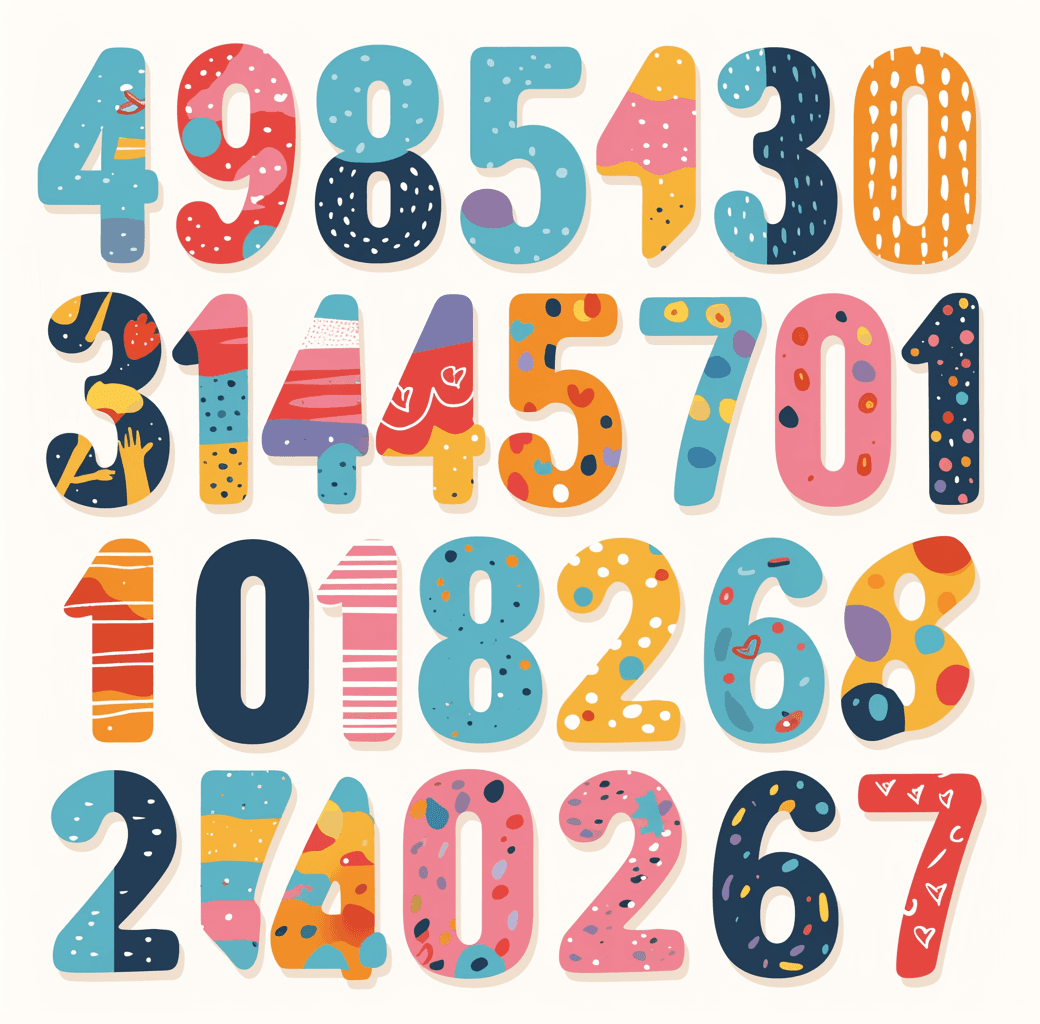 Geo Number 370 original repeating artwork