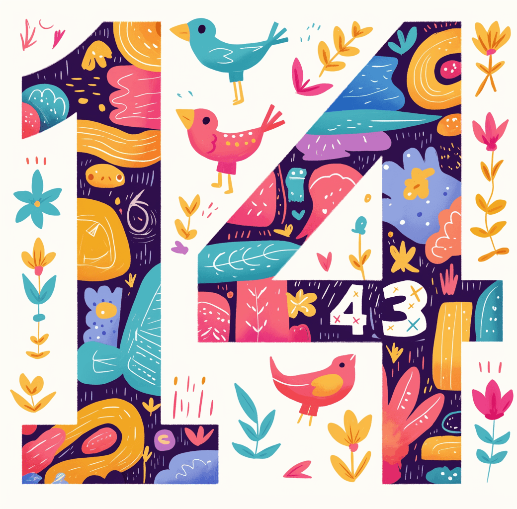 Geo Number 296 original repeating artwork