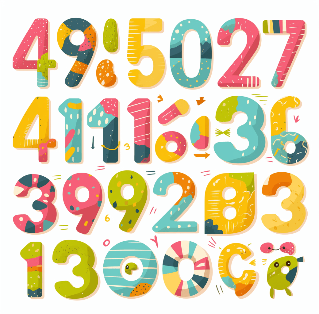 Geo Number 033 original repeating artwork