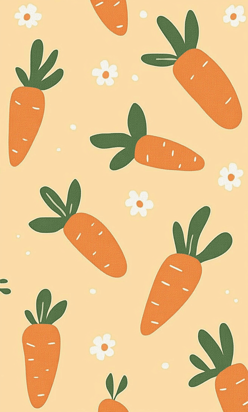 Carrot Loop original repeating artwork