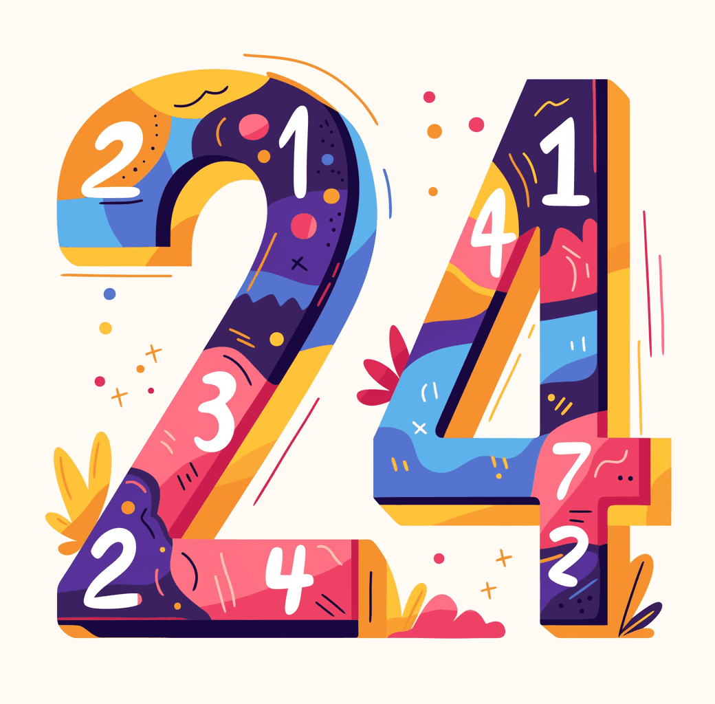 Geo Number Groove original repeating artwork