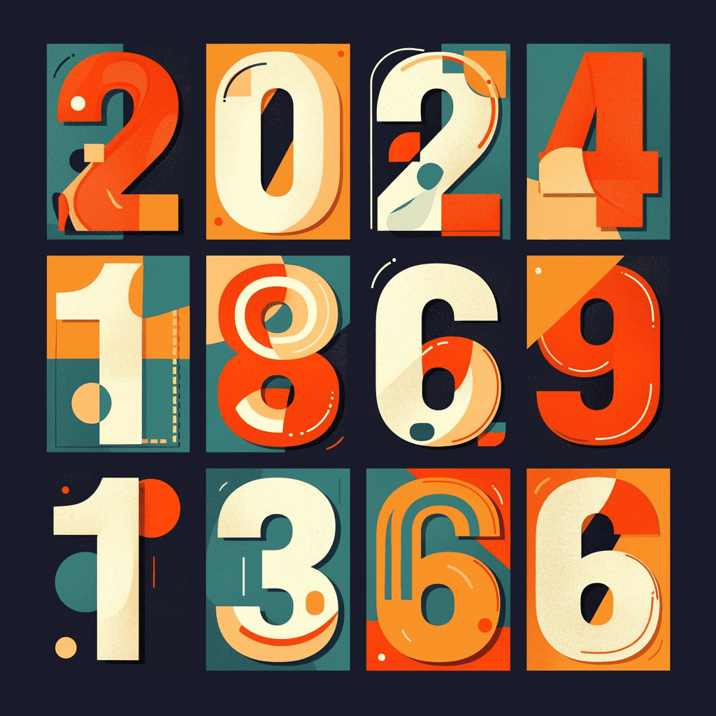 Geo Number 467 original repeating artwork