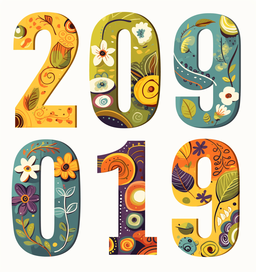 Geo Number 430 original repeating artwork