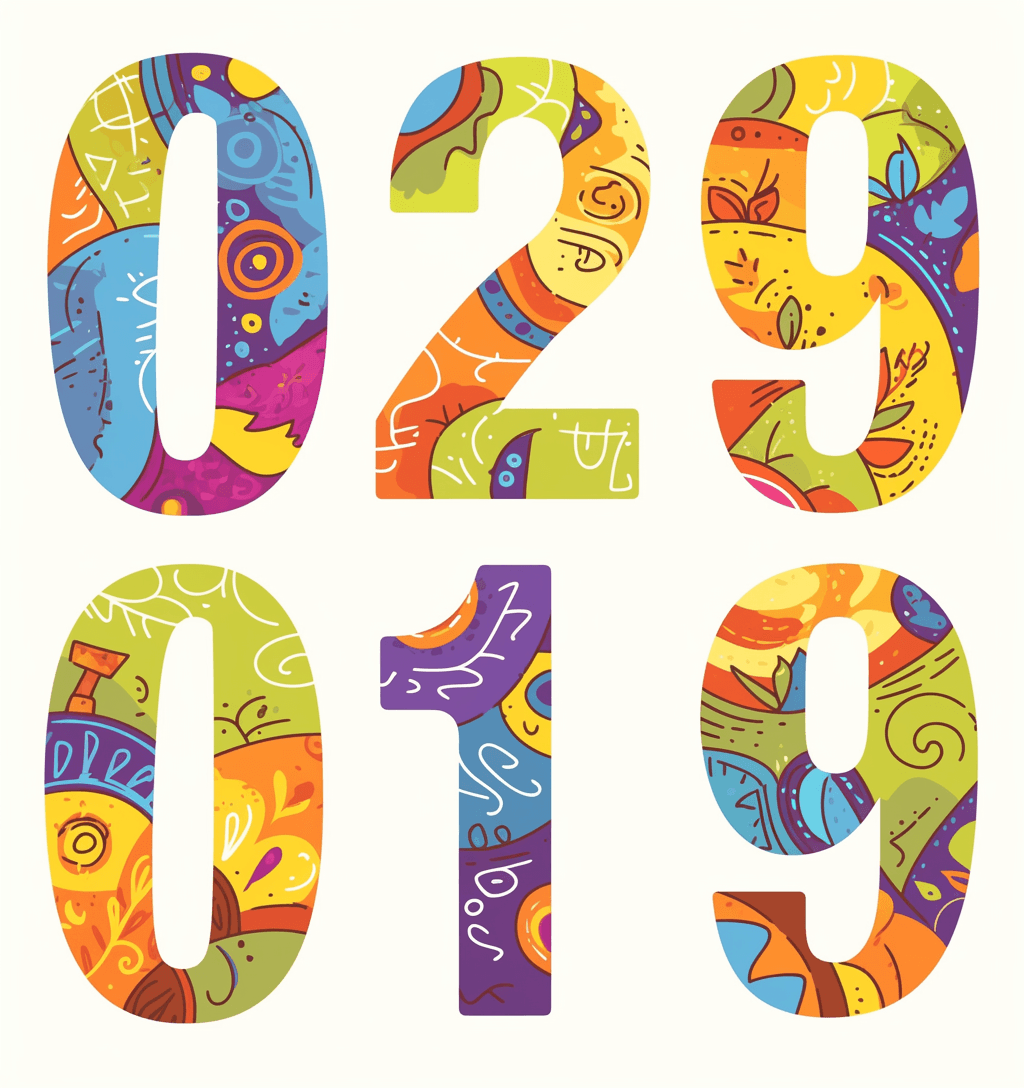 Geo Number 369 original repeating artwork