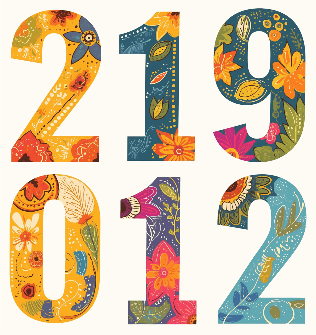 Geo Number 137 original repeating artwork
