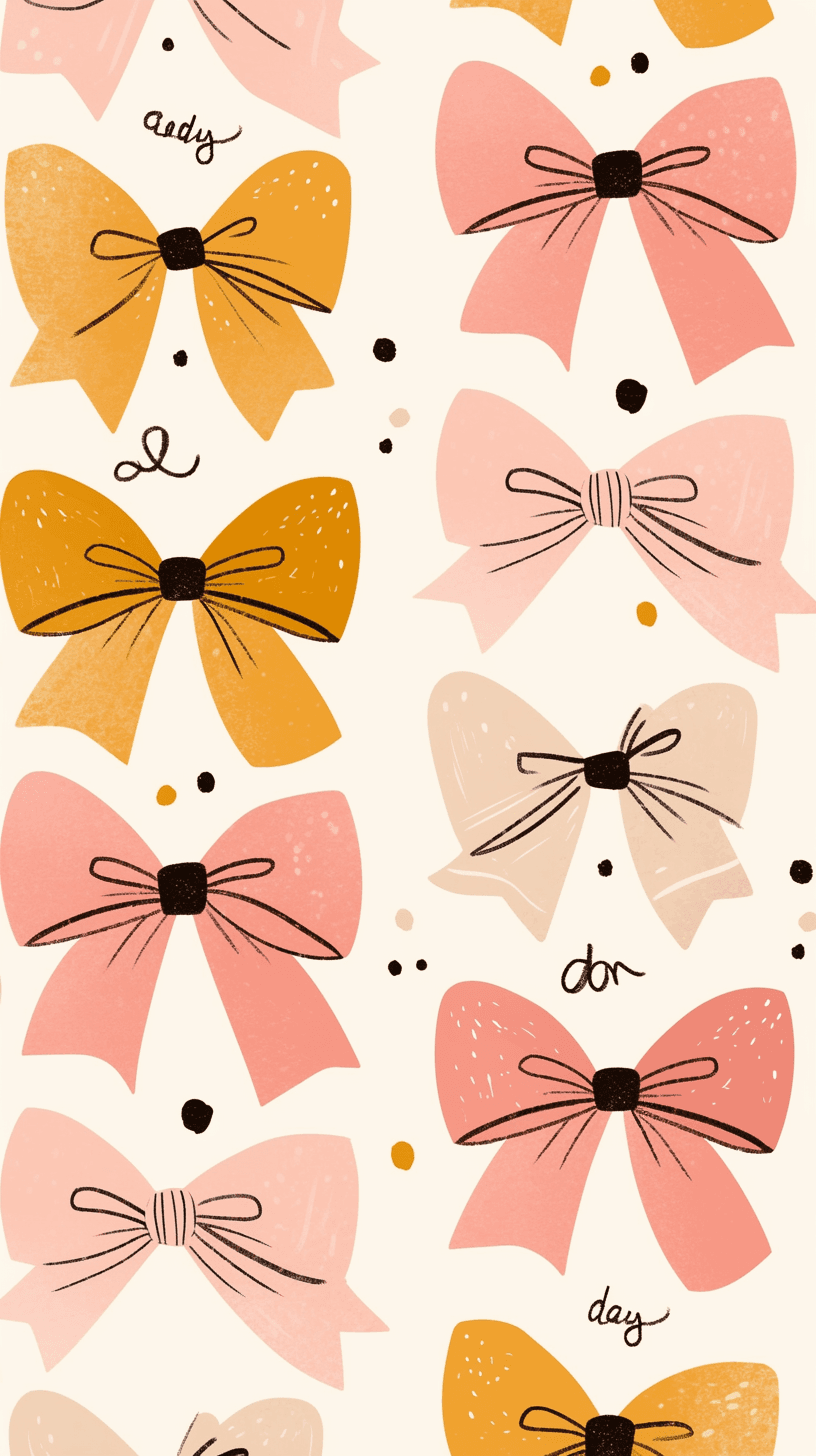 Bow Label original repeating artwork