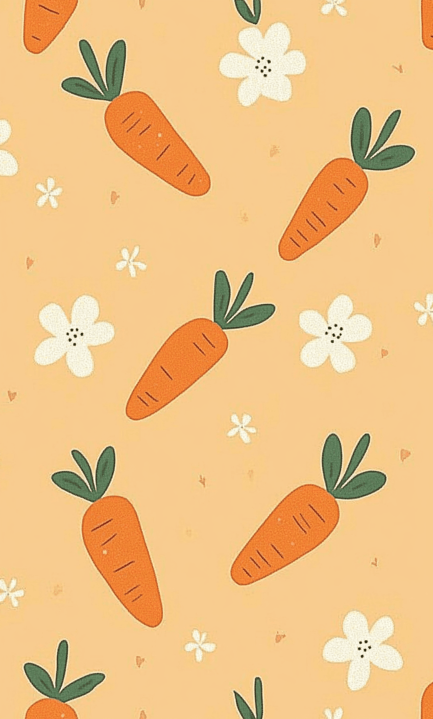 Carrot Daybreak original repeating artwork