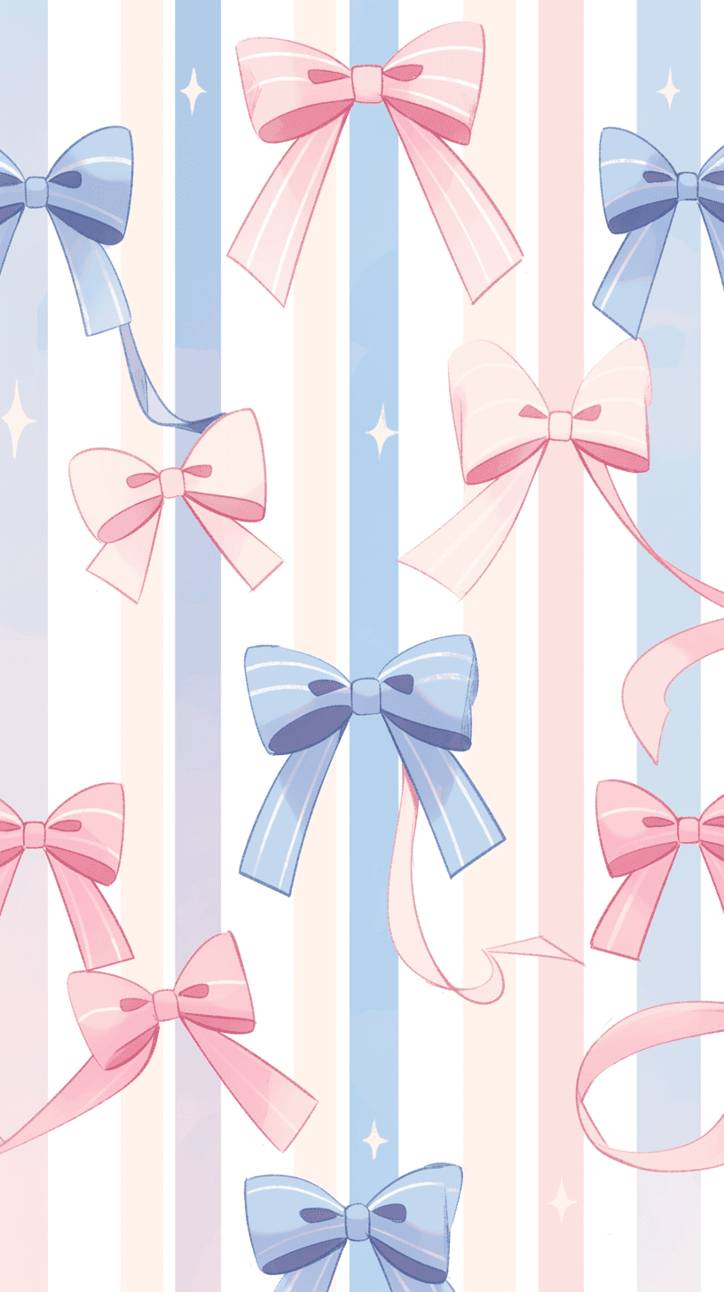 Bow Gleam original repeating artwork