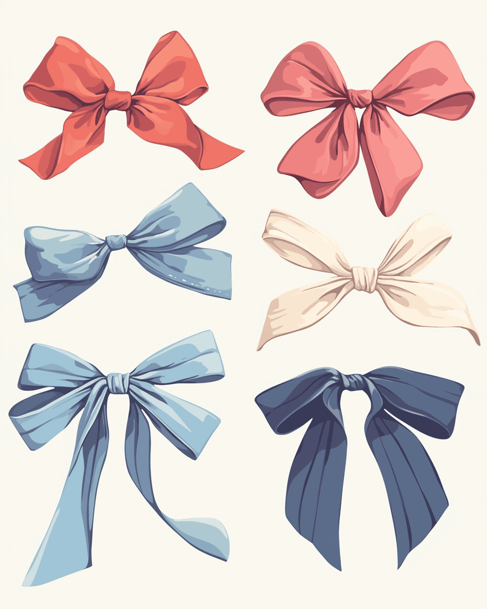 Bow Zoom original repeating artwork