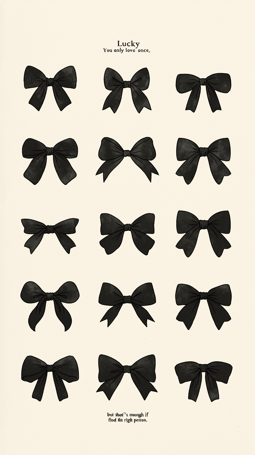 Bow Grow original repeating artwork