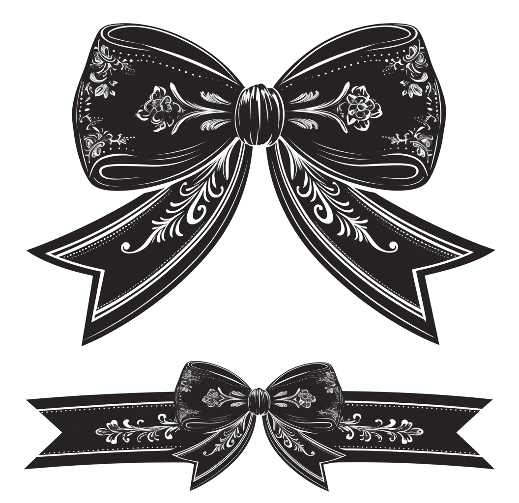 Bow Bloom original repeating artwork