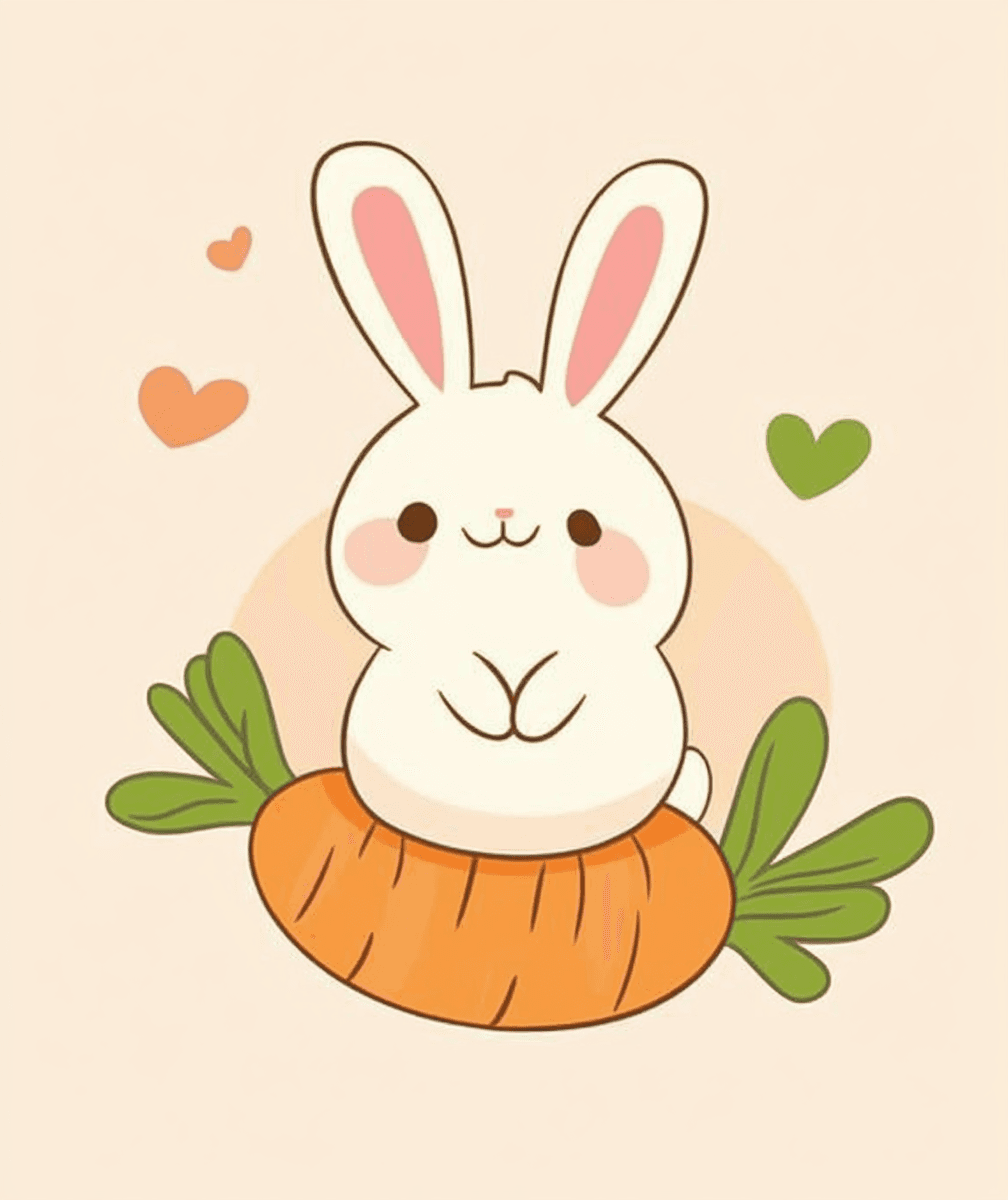 Bunny 123 original repeating artwork