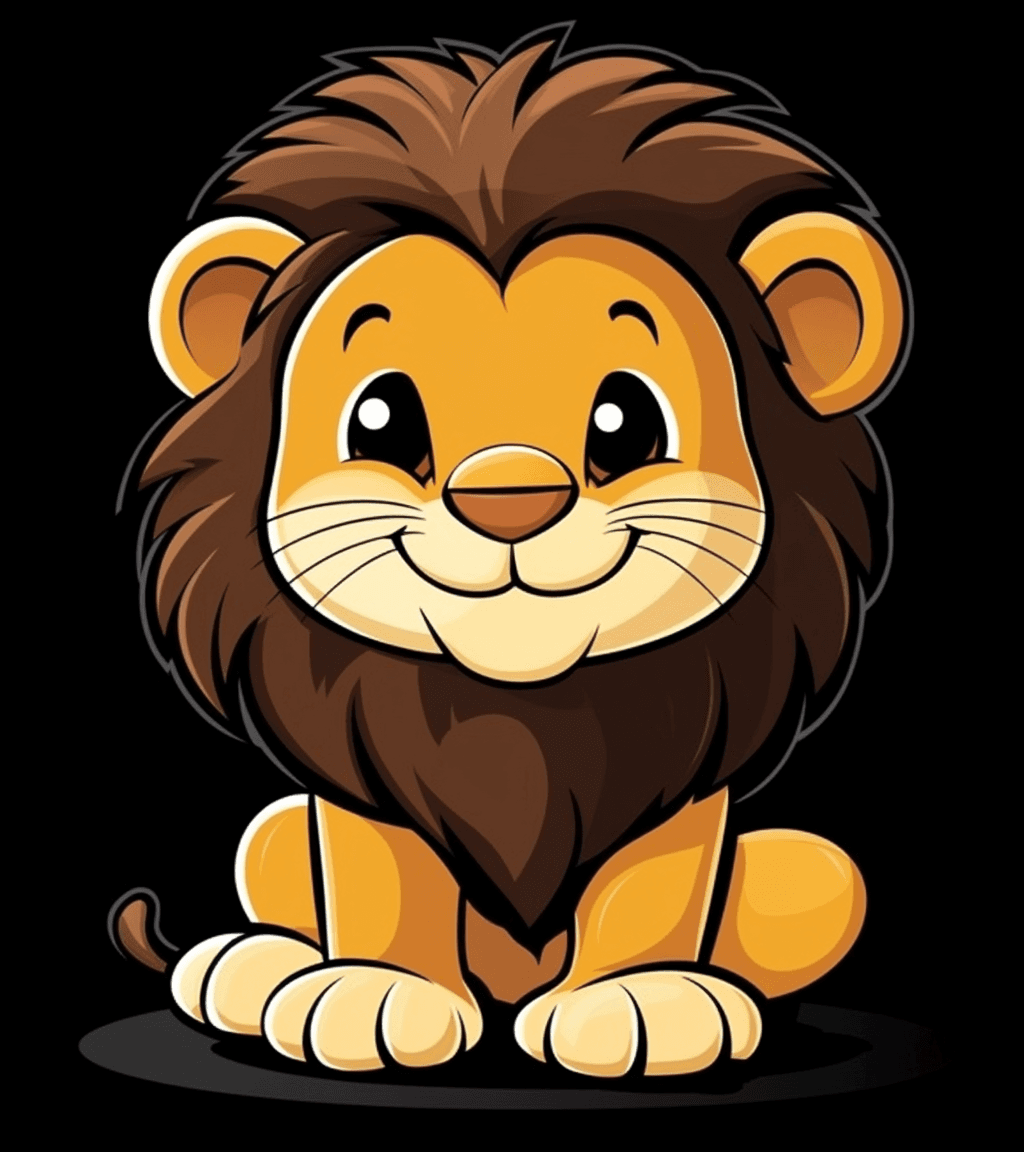 Lion Parade original repeating artwork