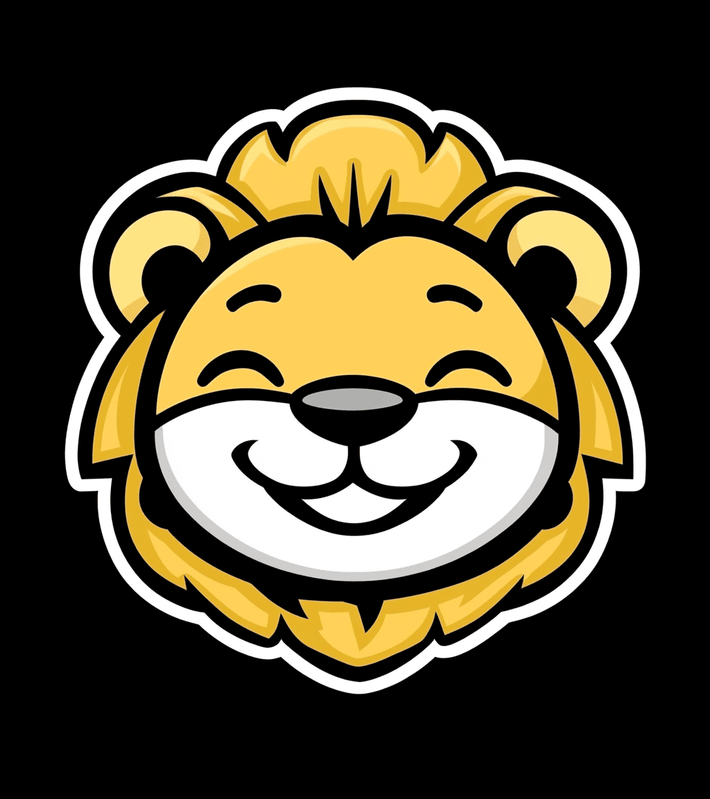 Lion Bounce original repeating artwork