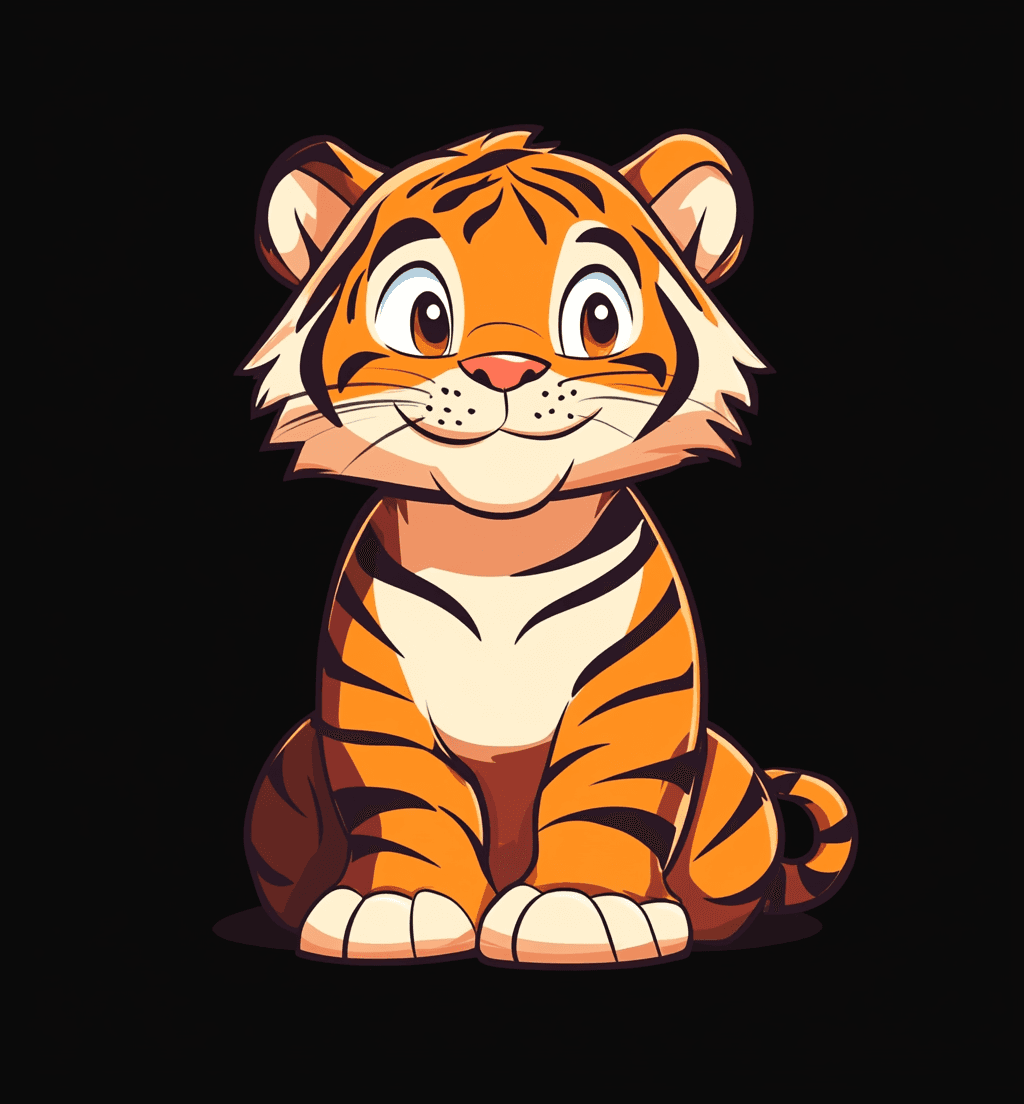 Tiger Mono original repeating artwork