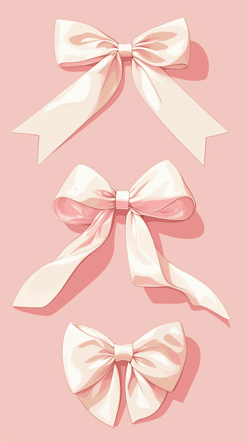 Bow Pastel original repeating artwork