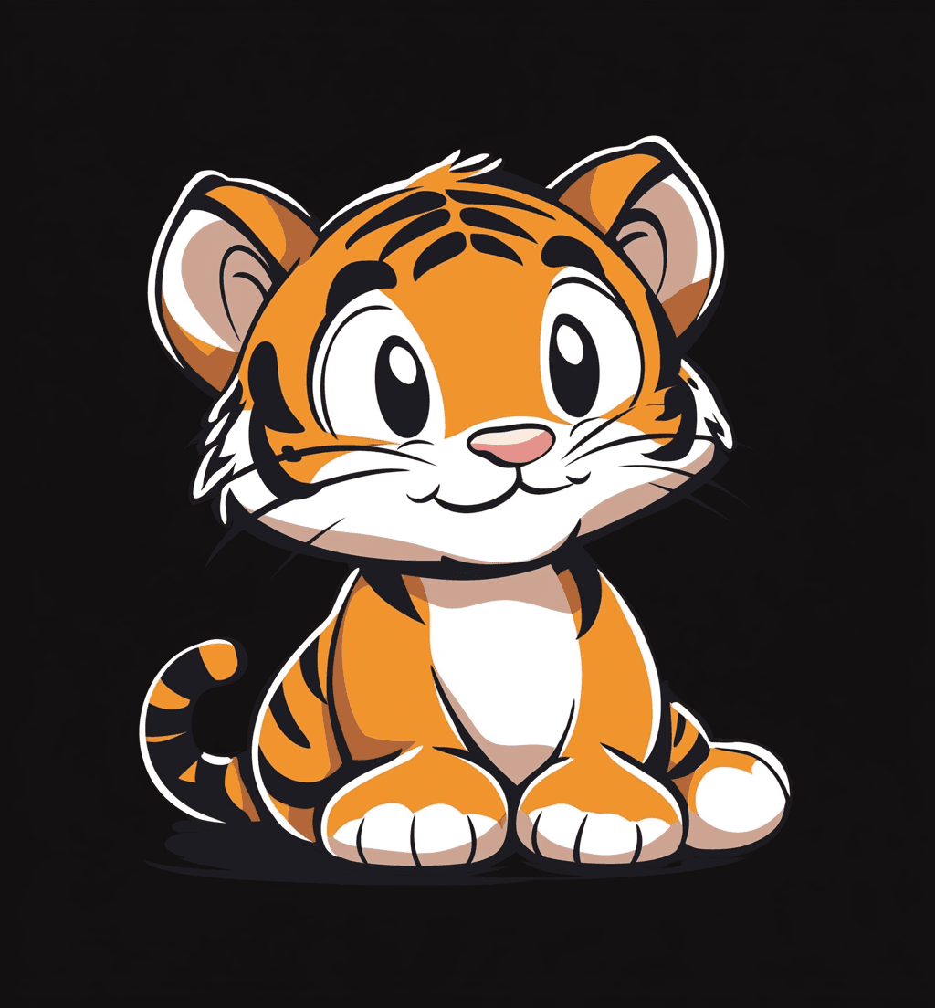 Tiger South original repeating artwork