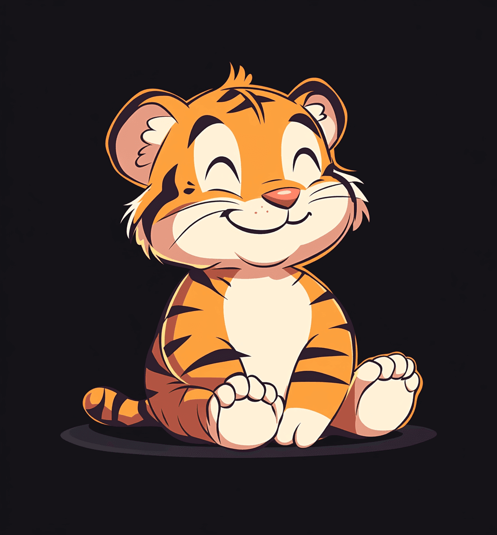 Tiger Starlight original repeating artwork