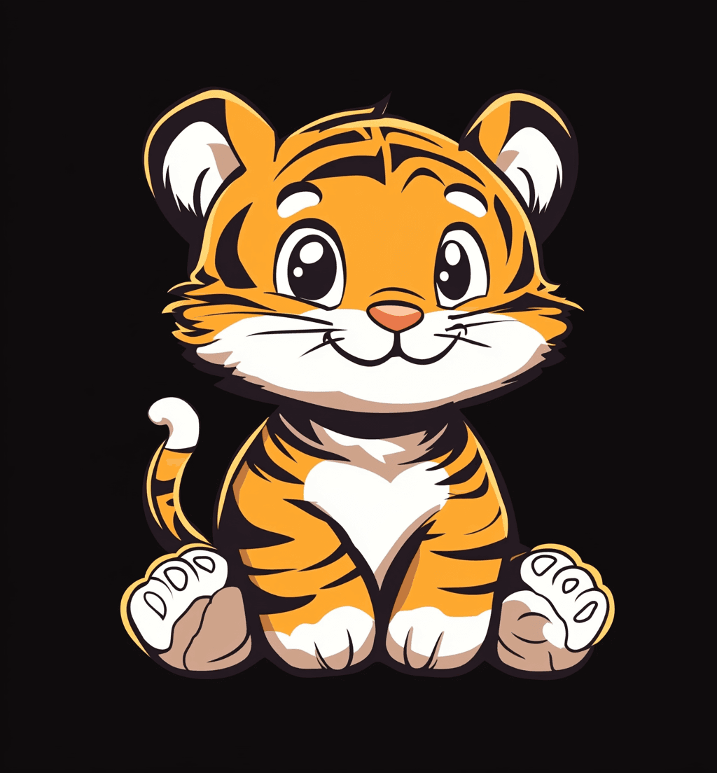 Tiger Go original repeating artwork