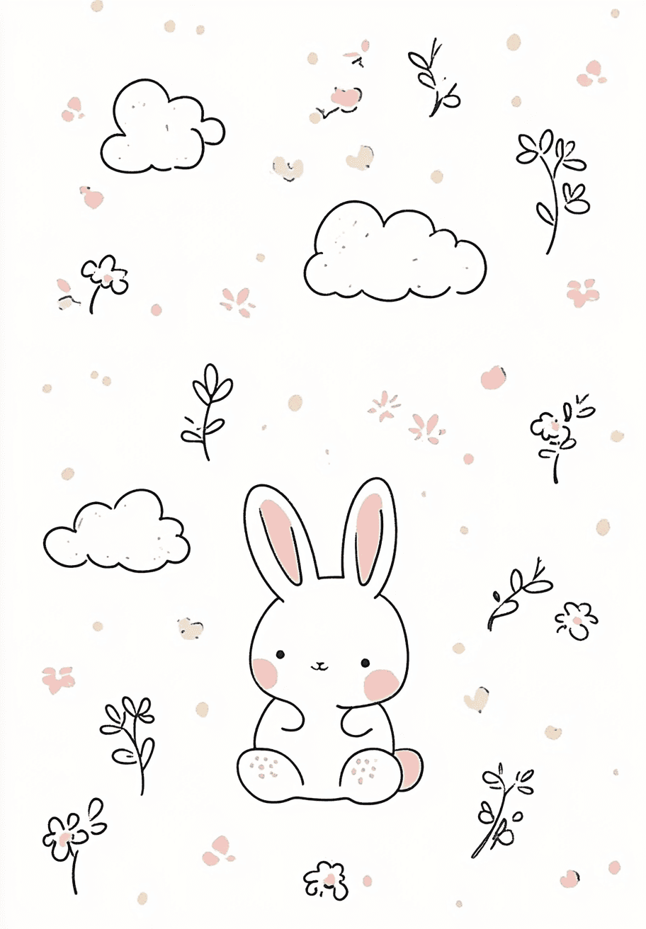 Bunny 014 original repeating artwork