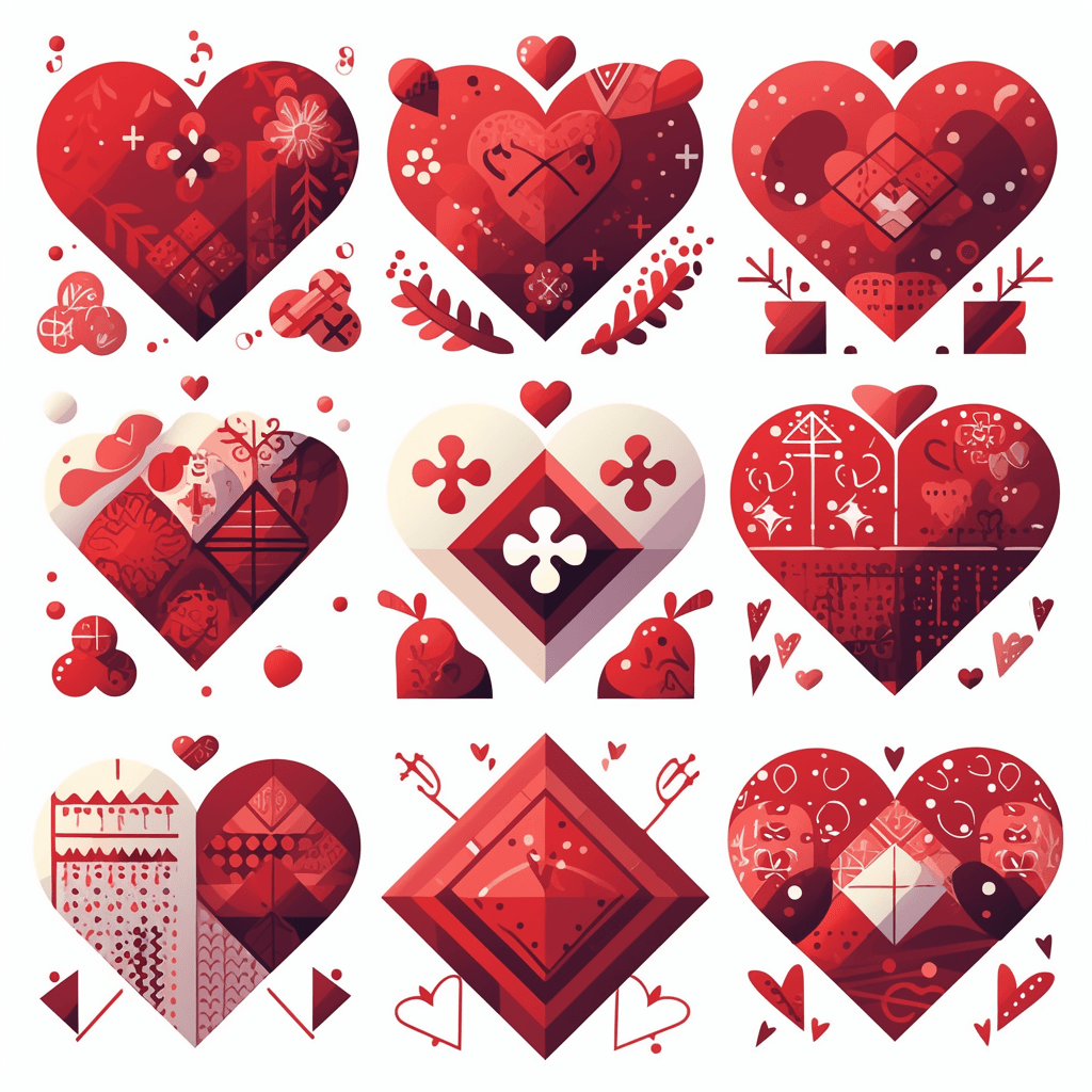 Heart 407 original repeating artwork