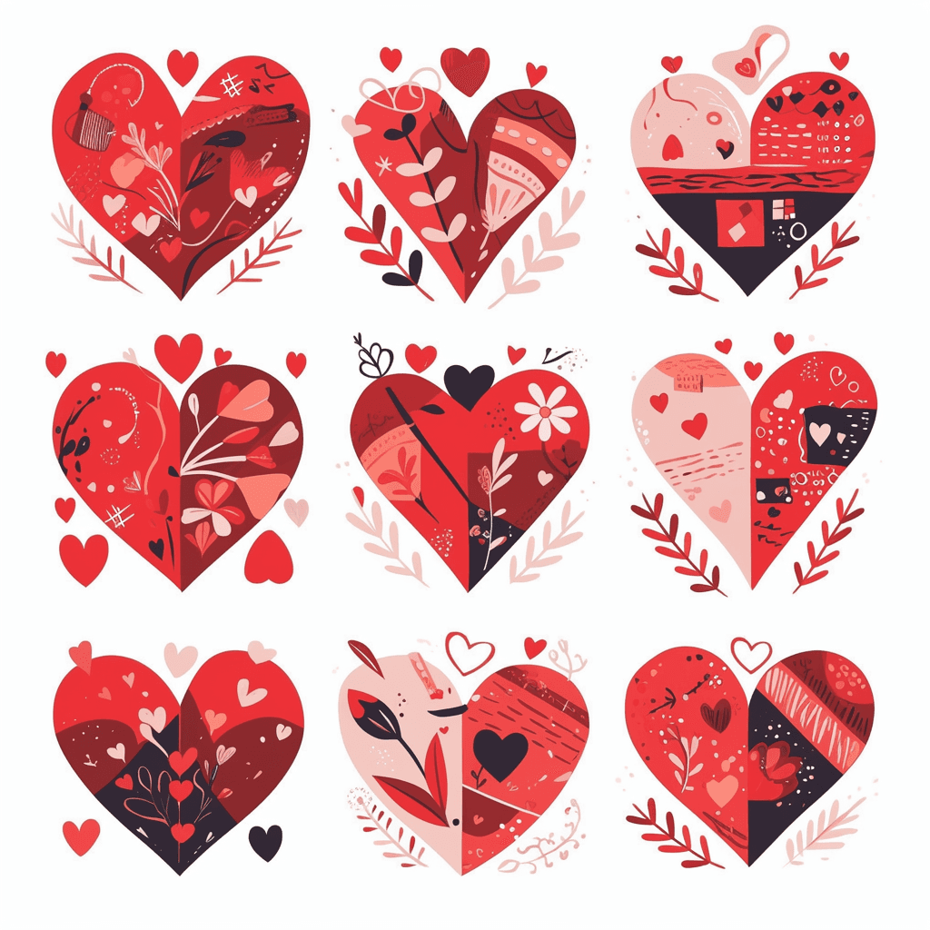Heart 334 original repeating artwork