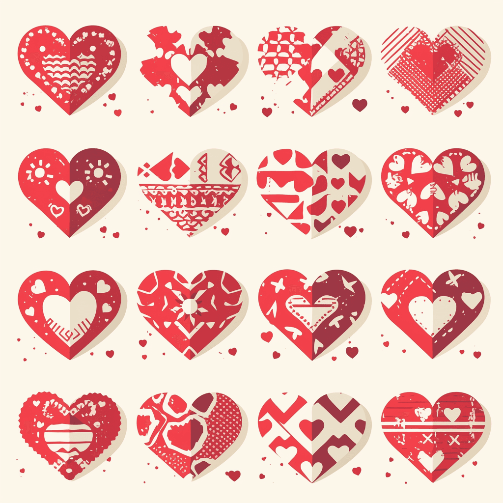 Heart 307 original repeating artwork