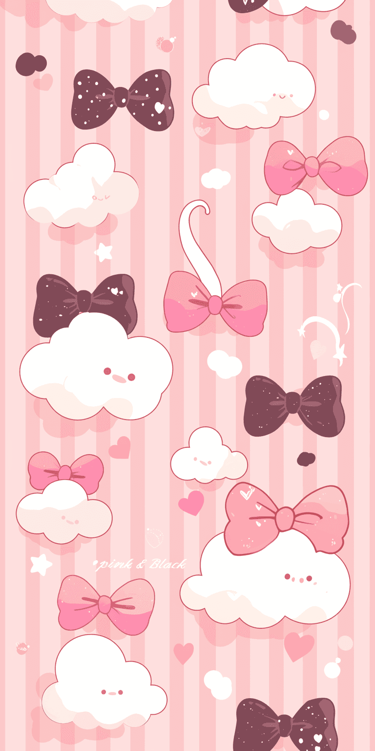 Cartoon Bow Crew original repeating artwork