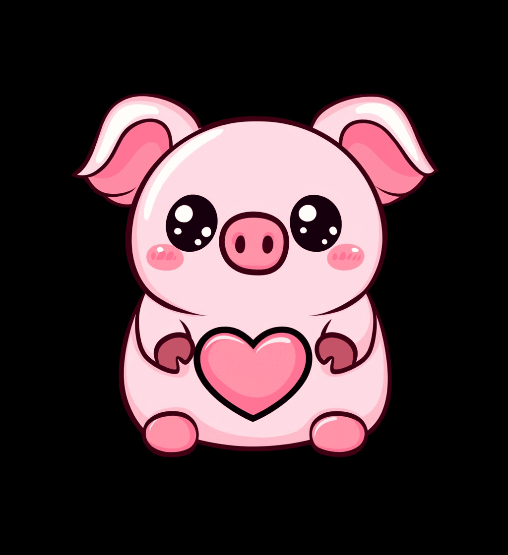 Piglet Squad original repeating artwork