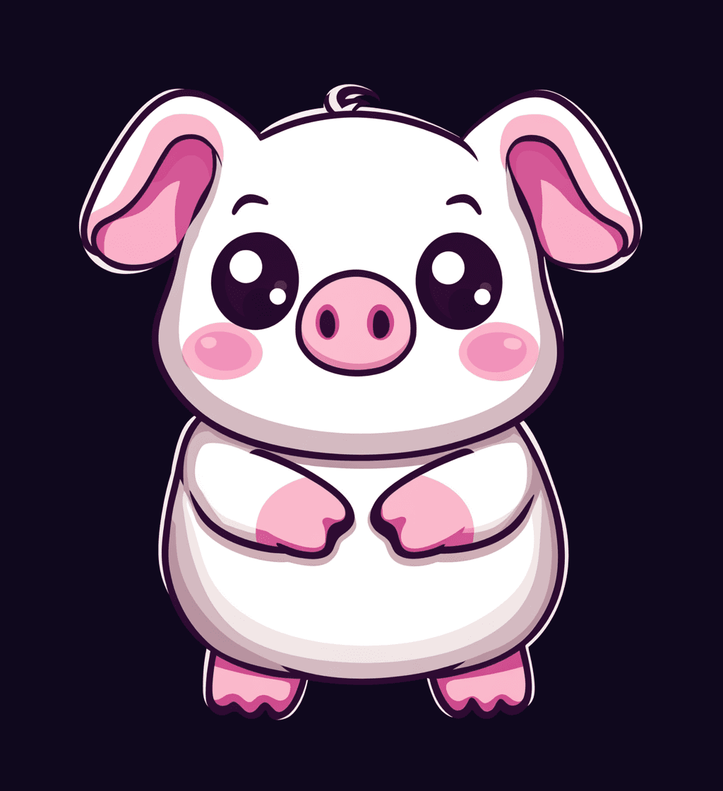 Piglet Gang original repeating artwork