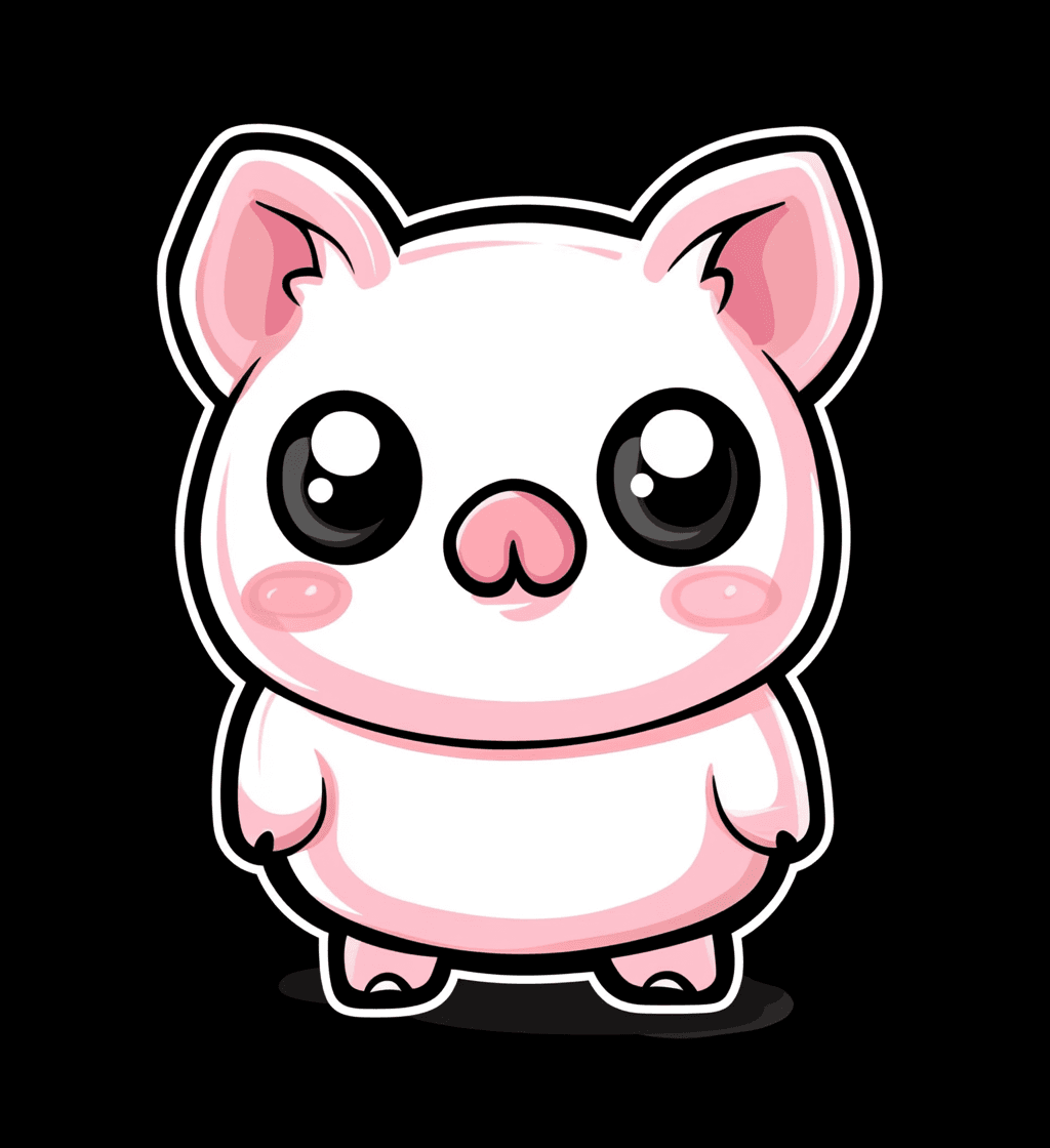 Piglet Parade original repeating artwork