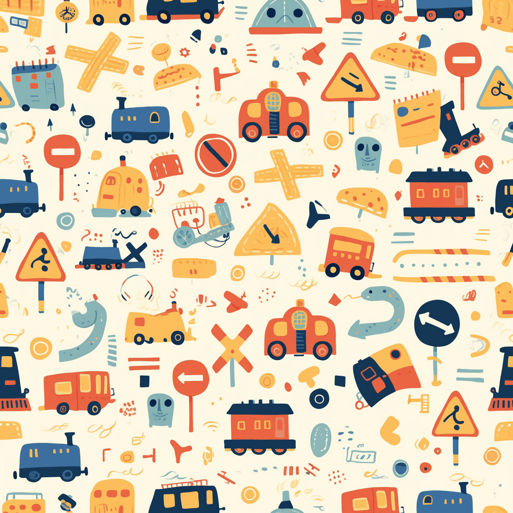 Transport Tribe original repeating artwork