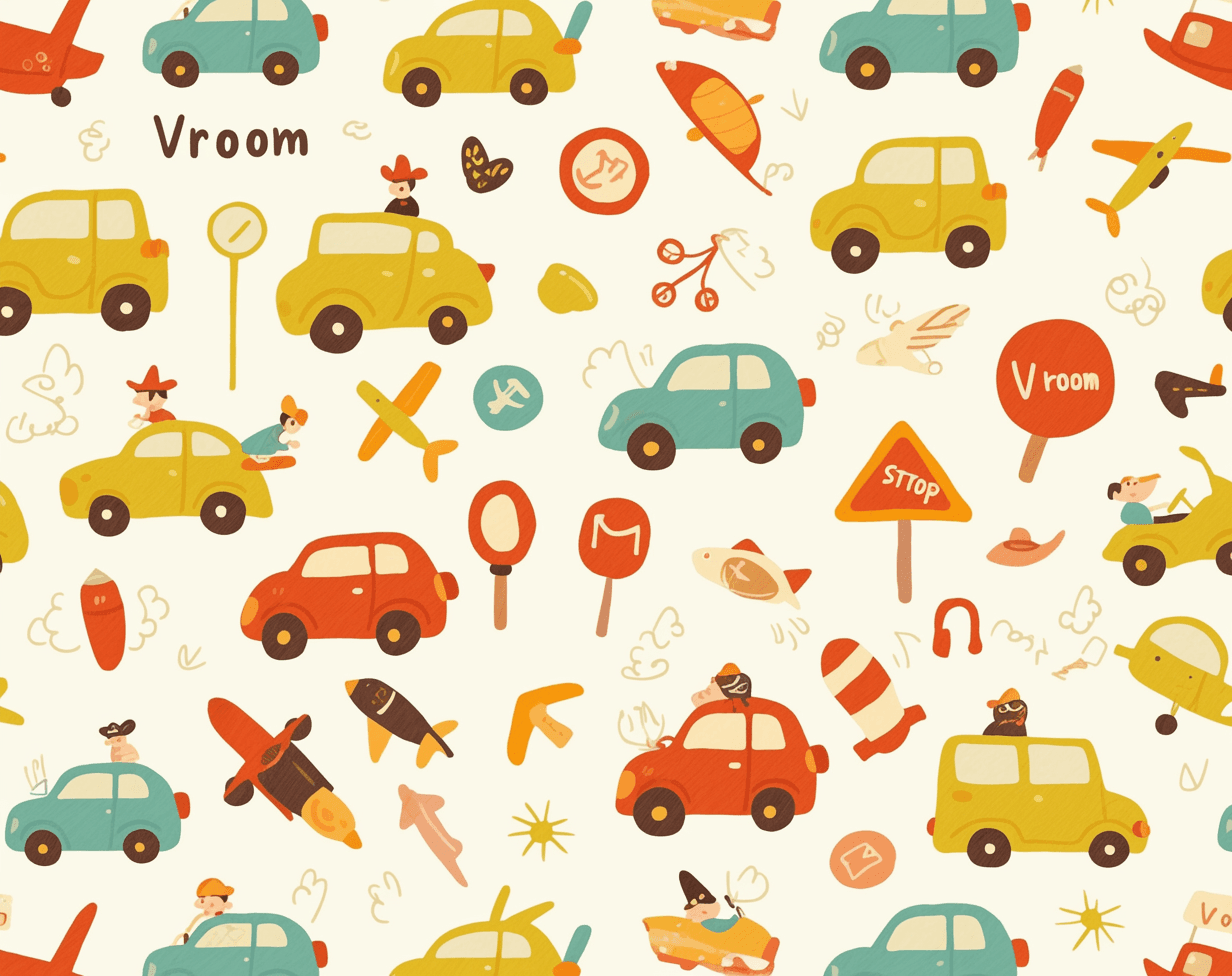Car 453 original repeating artwork
