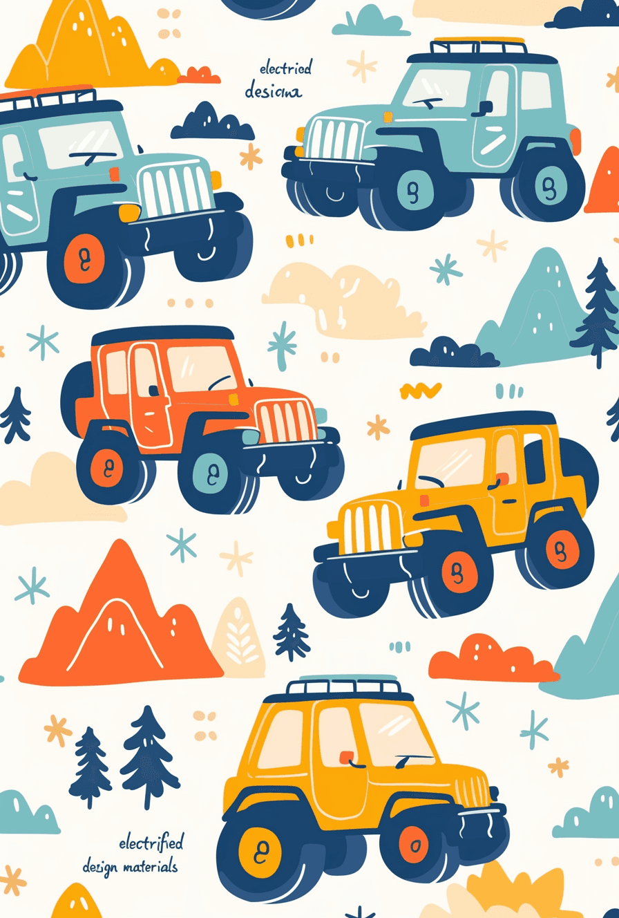 Car 266 original repeating artwork