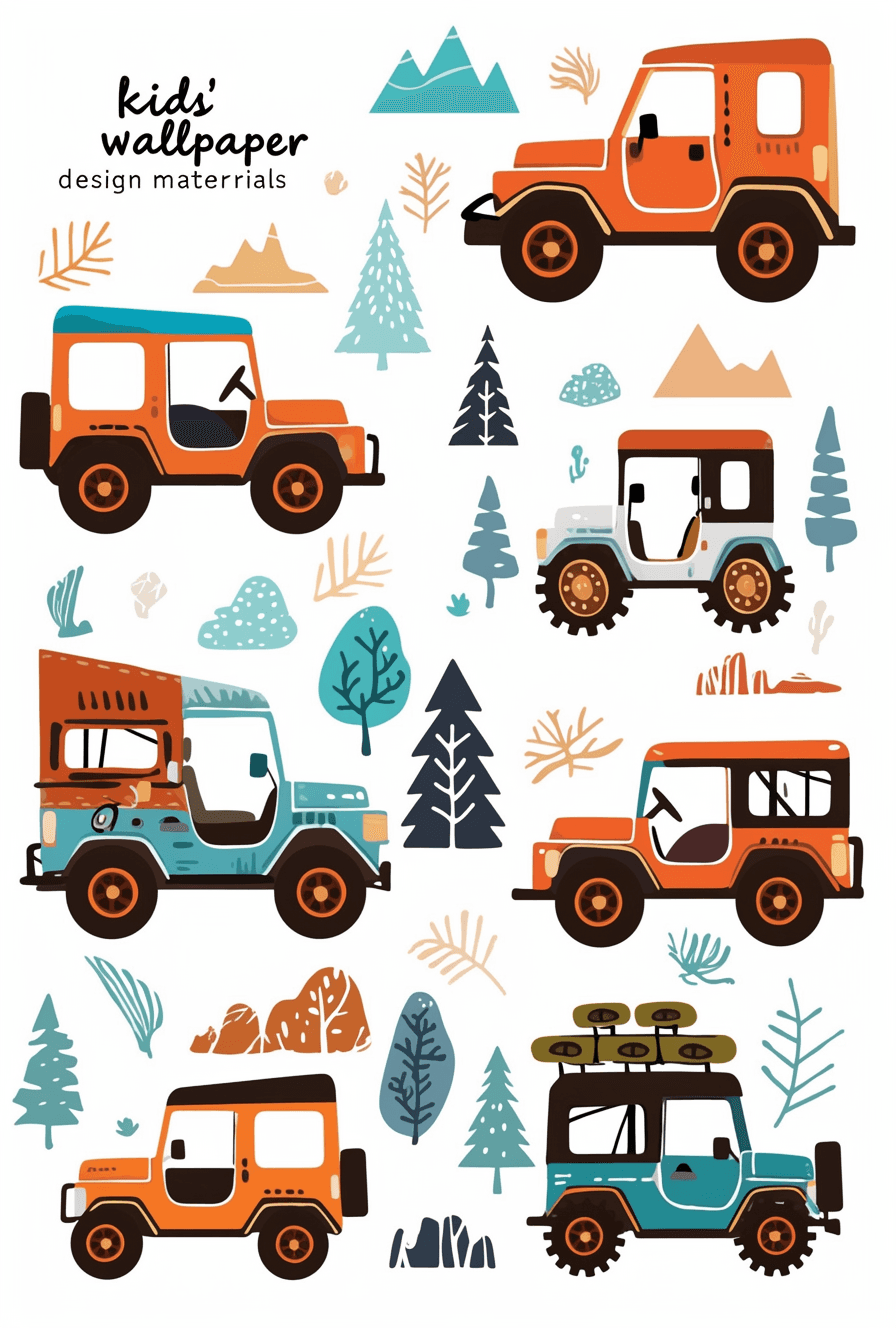 Car 371 original repeating artwork