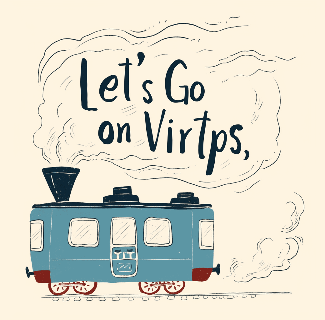 Train 017 original repeating artwork