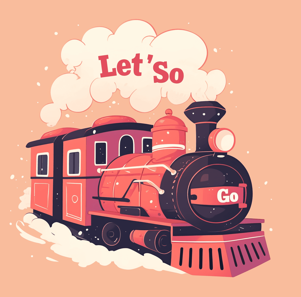 Train Buzz original repeating artwork