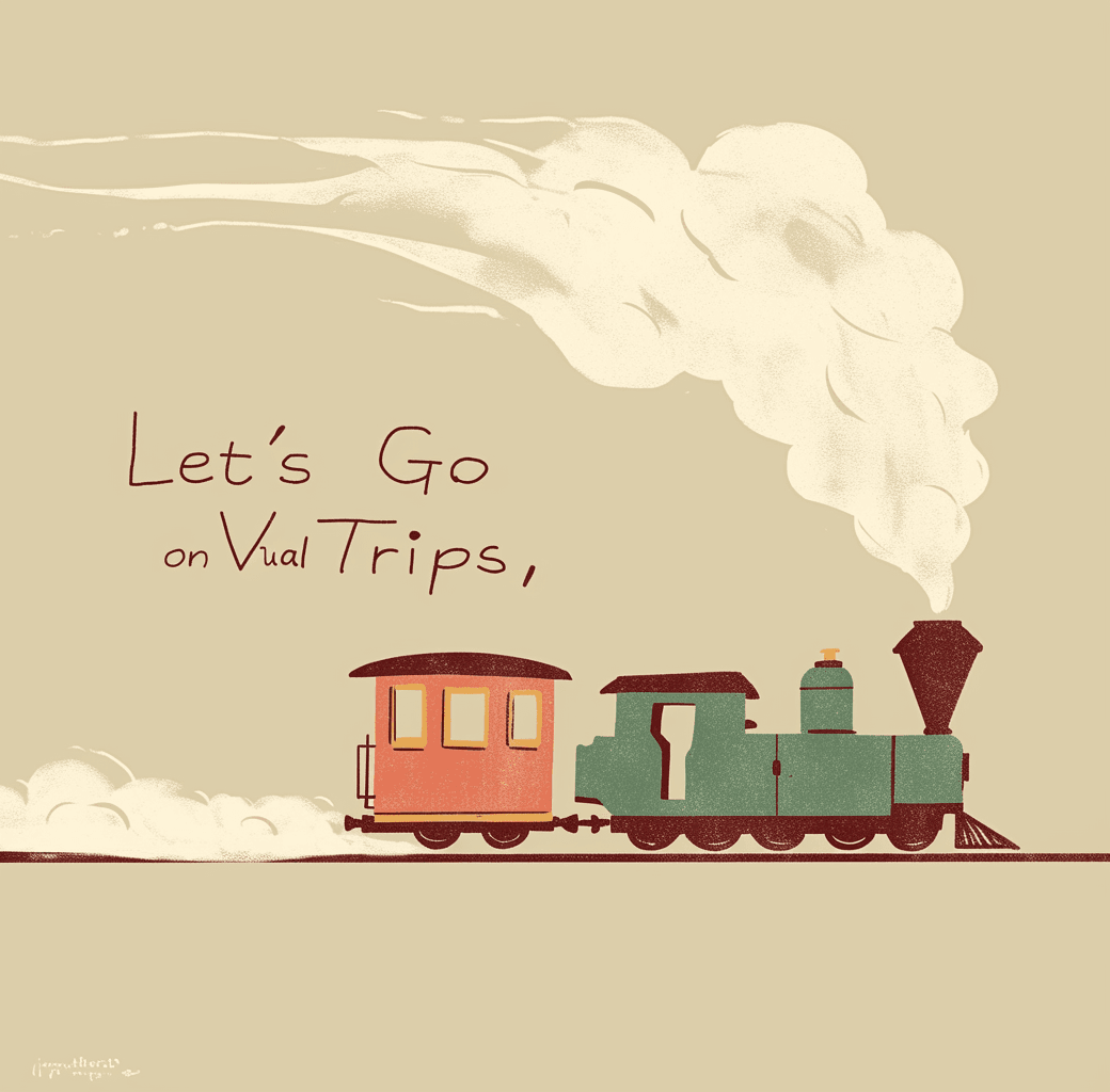 Train Zoom original repeating artwork