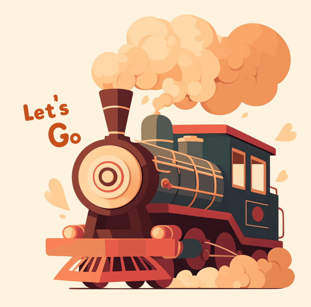Train Sprint original repeating artwork