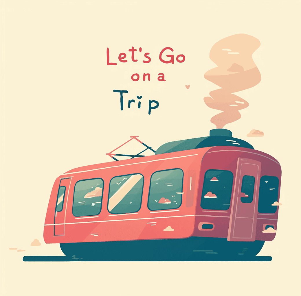 Train Bounce original repeating artwork
