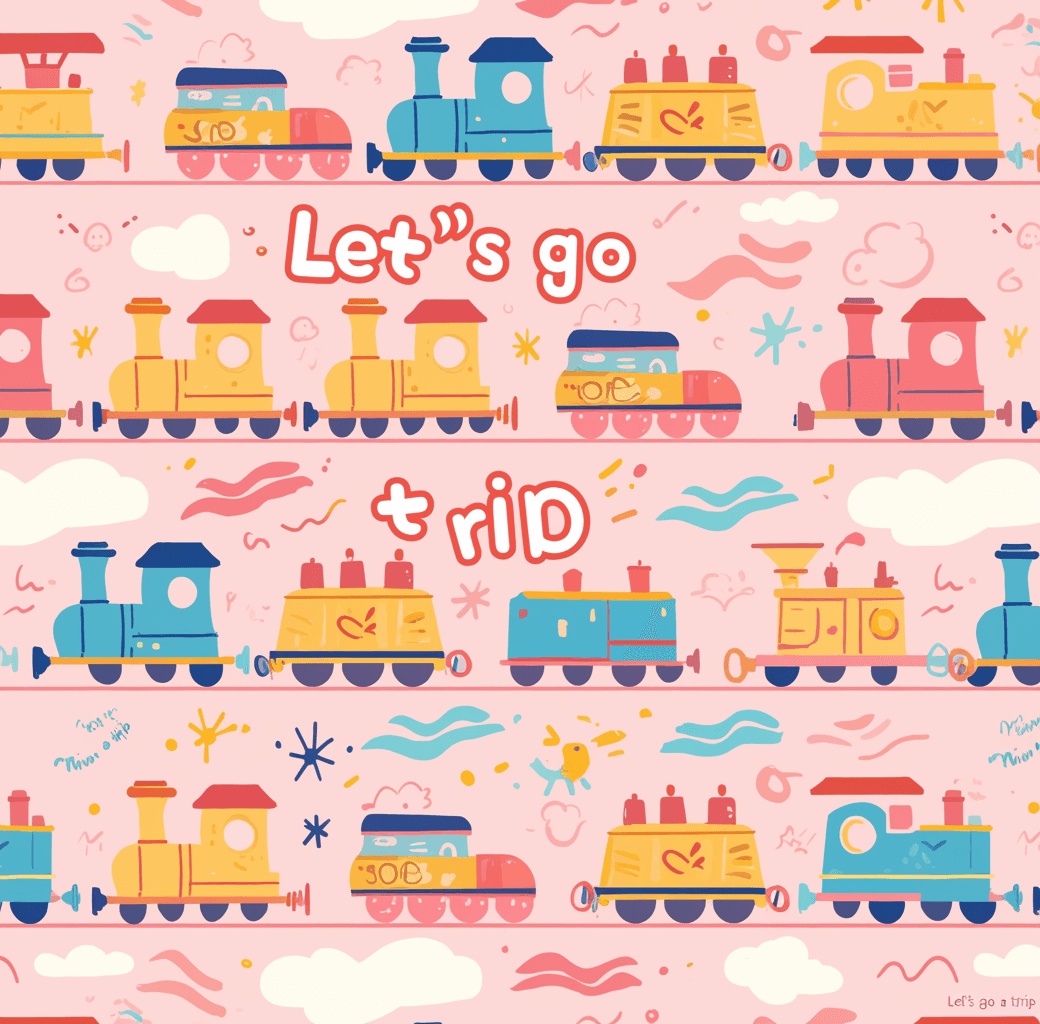 Train Hue original repeating artwork