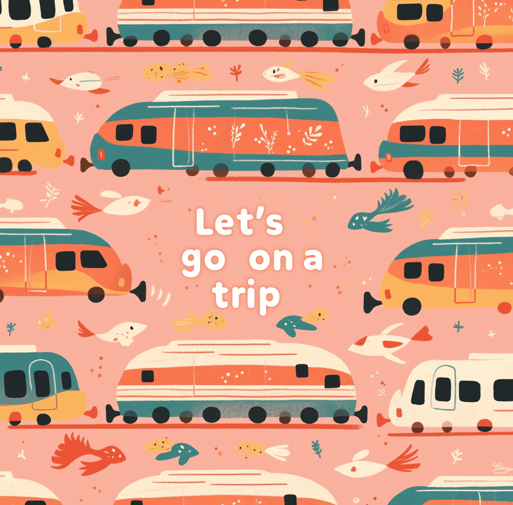 Train Loop original repeating artwork