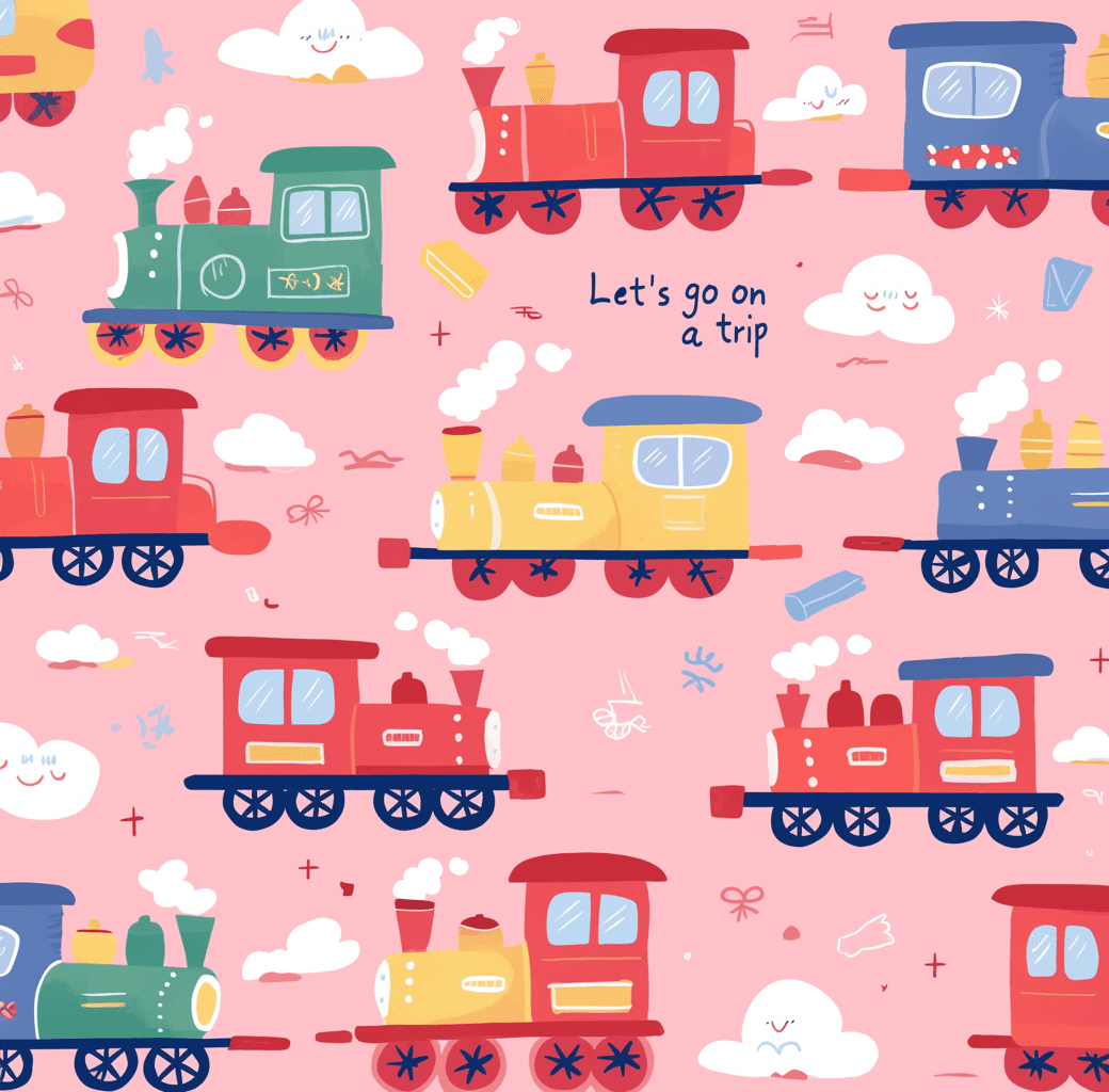Train Tune original repeating artwork