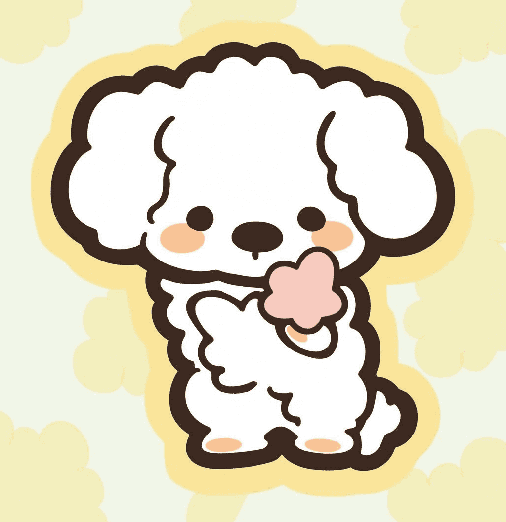 Puppy Drift original repeating artwork